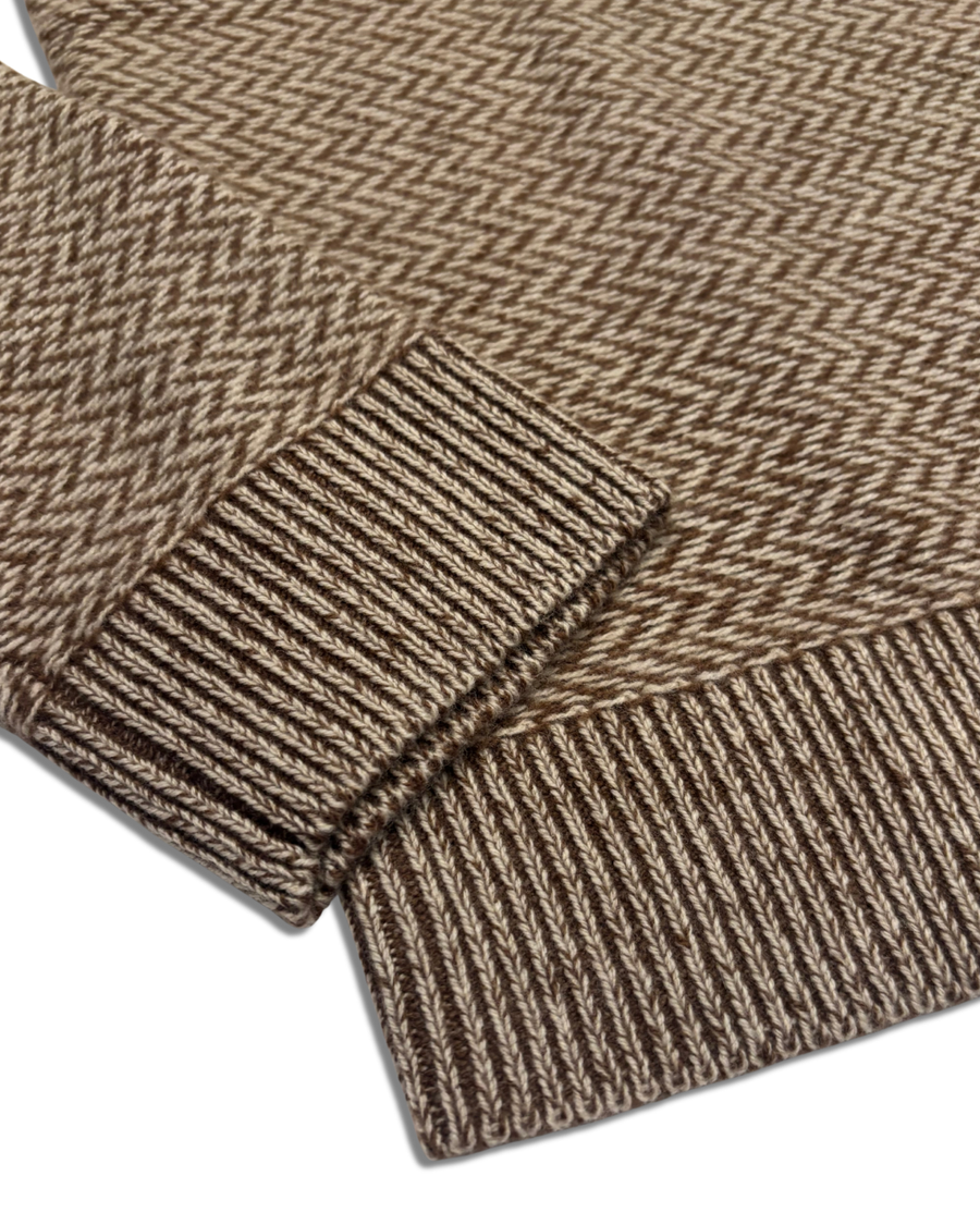 Donegal Crew Sweater - Twilight Sky Ombre