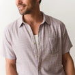 Load image into Gallery viewer, Stretch Selvage Short-sleeve - Matchstick Print
