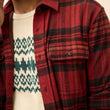 Load image into Gallery viewer, Legend Sweater Shirt - Red Cedar Plaid

