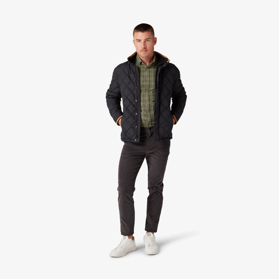 Belmont Quilted Jacket - Black Solid