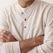 Load image into Gallery viewer, Luxe Jersey Henley - Oatmeal
