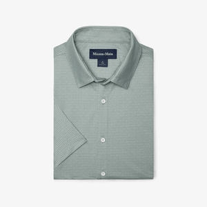Halyard Shirt - Pale Green Dot Stripe