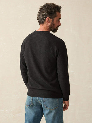 Legend Sweater Crew - Heathered Black Twill