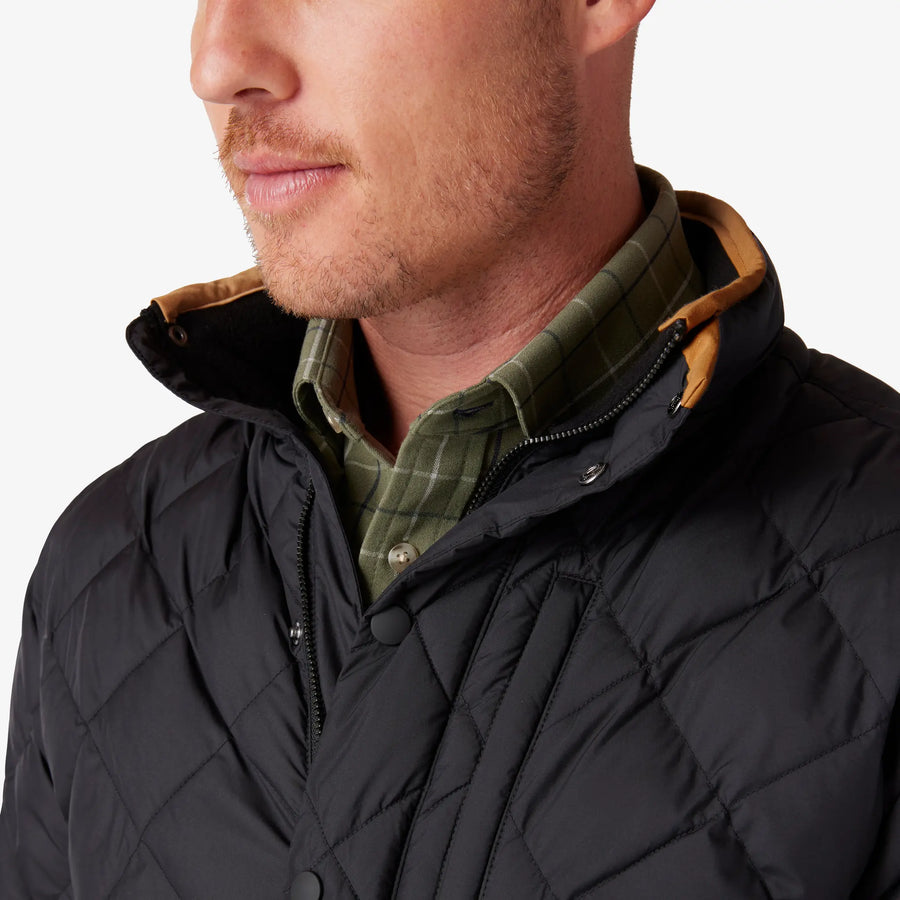 Belmont Quilted Jacket - Black Solid