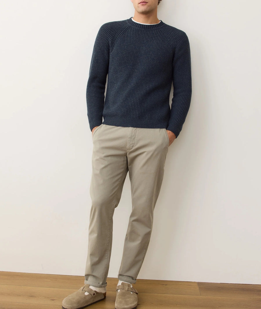 Inverness Crew Sweater - Navy/Green