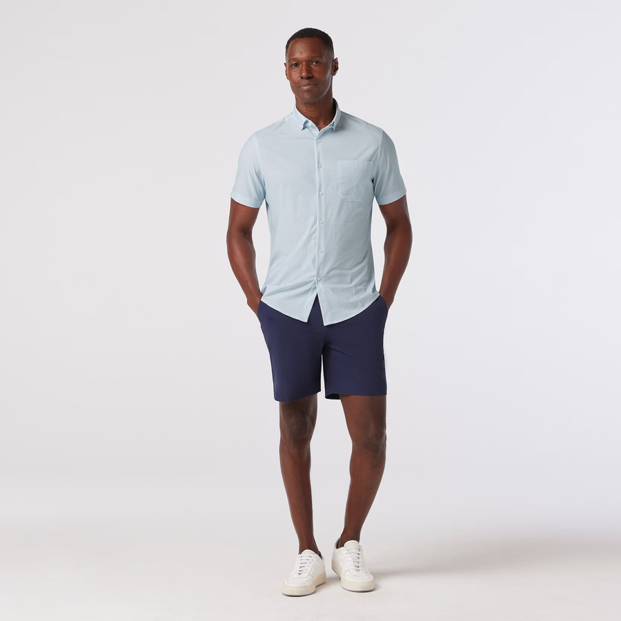 Leeward SS - White Geo Bloom