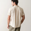 Load image into Gallery viewer, Stretch Selvage Short-Sleeve - Cream Embroidery
