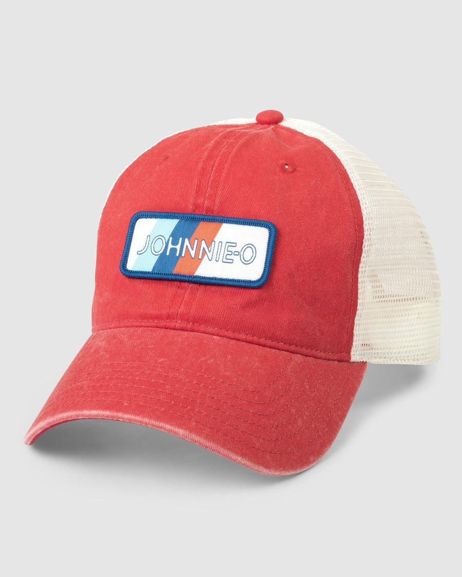 Red Blue Patch Trucker