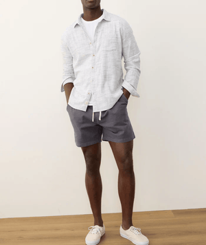 Stretch Selvage Shirt - Natural Stripe