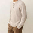 Load image into Gallery viewer, Waffle Henley - Oatmeal
