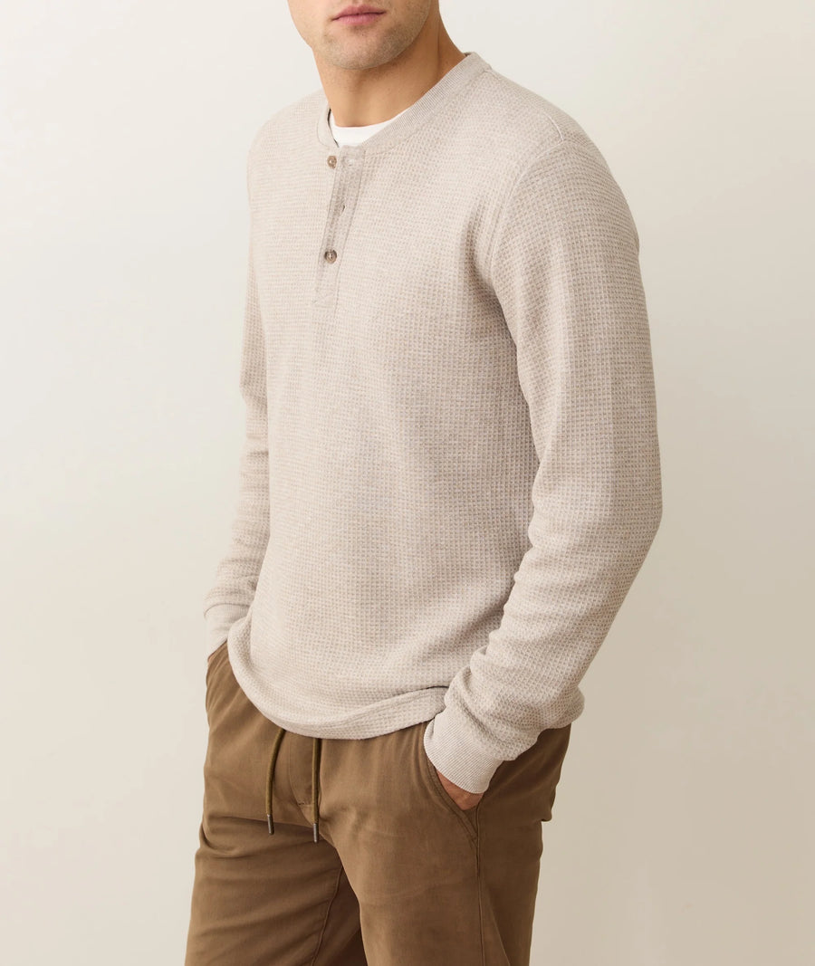 Waffle Henley - Oatmeal