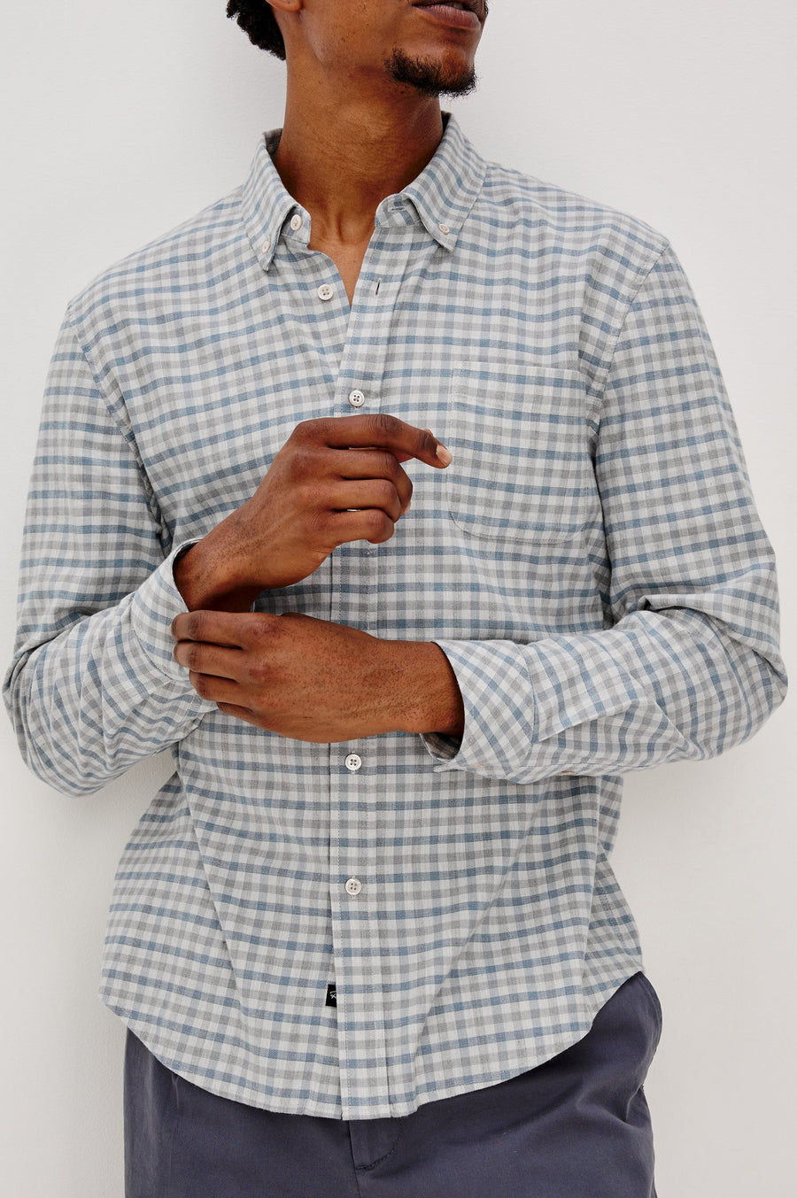 Vance - Charcoal Blue Check