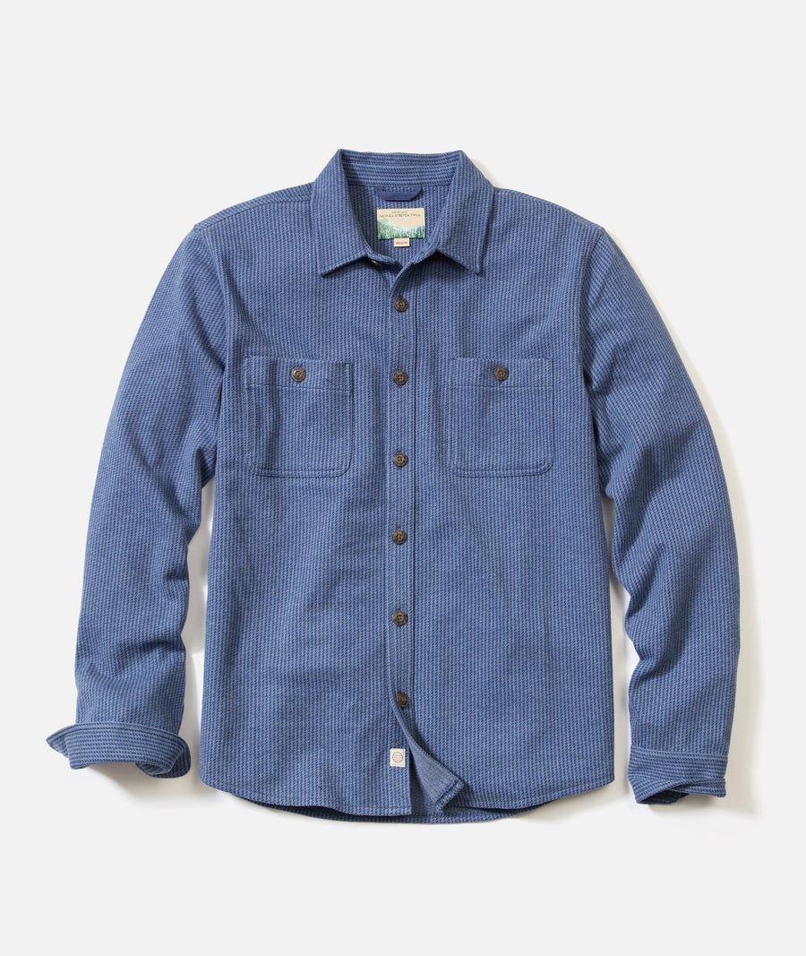 Pacifica Stretch Twill Shirt - Blue Railroad