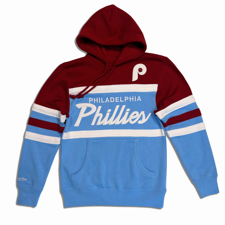 Phillies Head Coach Hoodie - Red/Light Blue