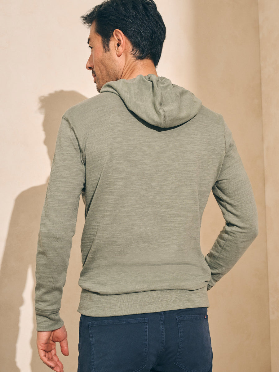 Sunwashed Slub Hoodie - Trail Olive