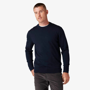 Preston Crewneck Sweater - Navy Solid