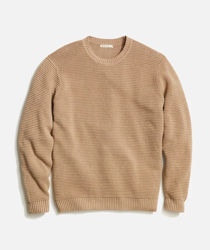 Garment Dye Crew Sweater - Toasted Coconut