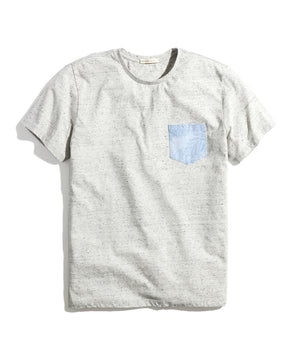 Signature Pocket Tee - Ash Neps