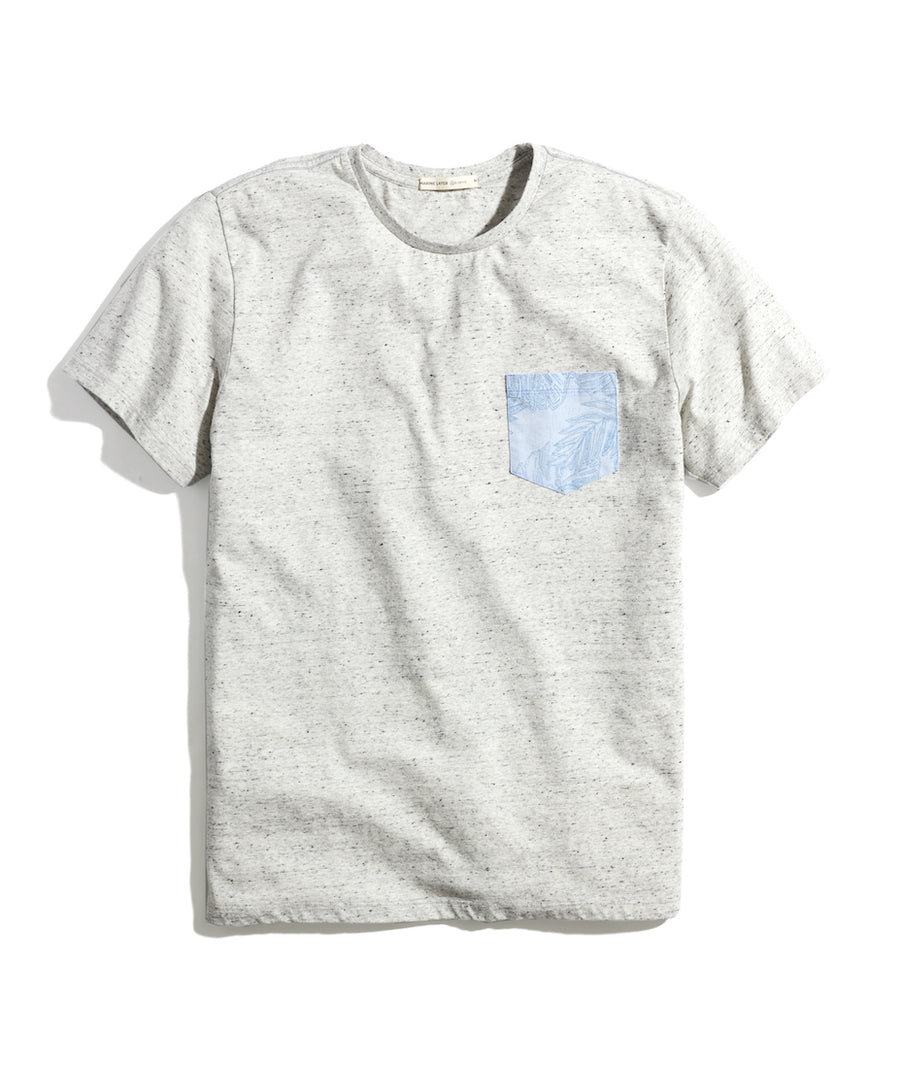 Signature Pocket Tee - Ash Neps