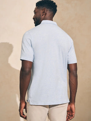 Movement SS Polo - Cardiff Blue Heather