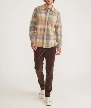 Lightweight Plaid Cord Shirt - Brown Plaid
