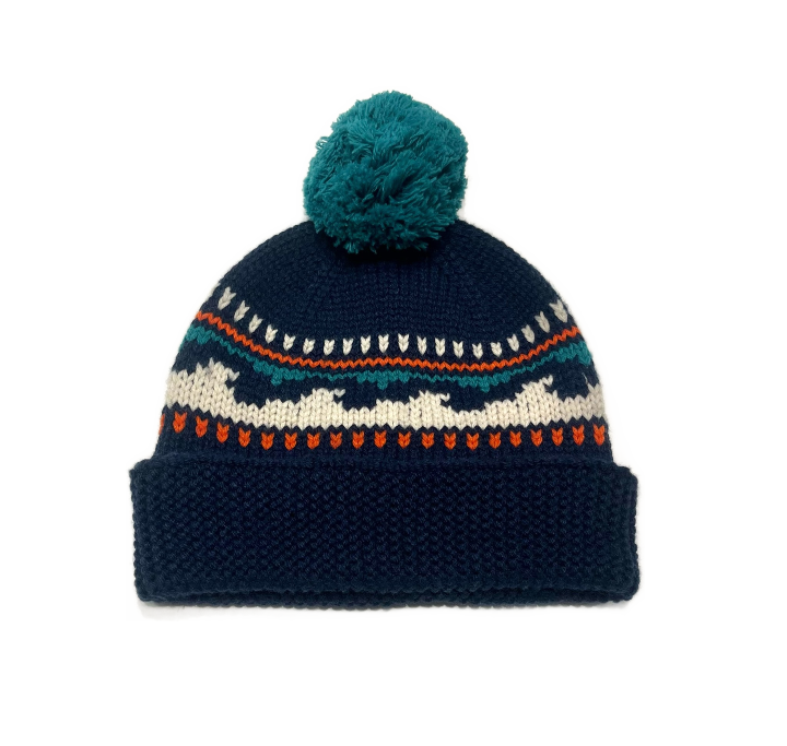 Chunky Sun and Wave Beanie