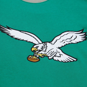 NFL Eagles Satin Insert Fleece Crew