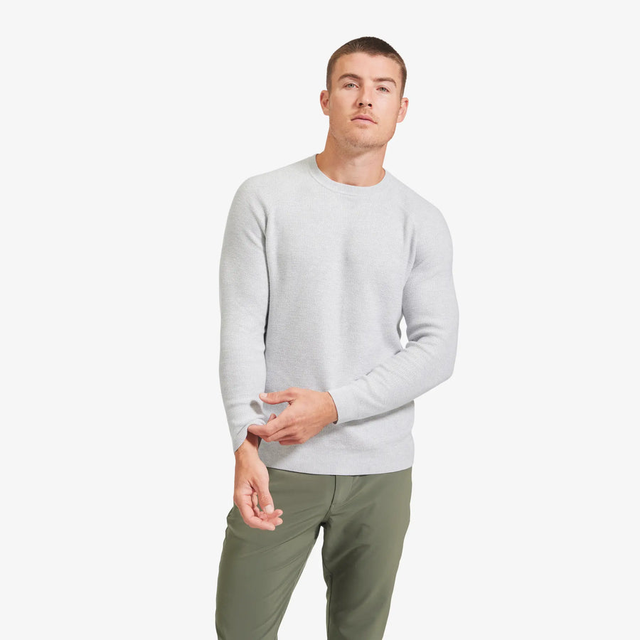 Cassady Crewneck Sweater - Light Gray Solid