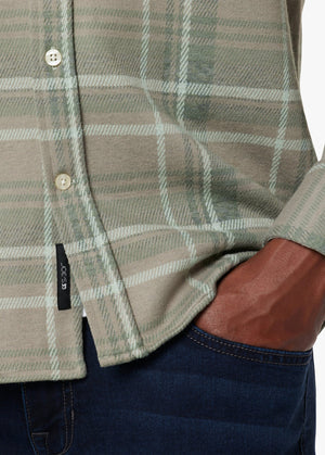 The Logger Knit Shirt - Sage Plaid