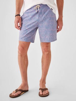 Classic Boardshort (7")-Night Orchid Frond