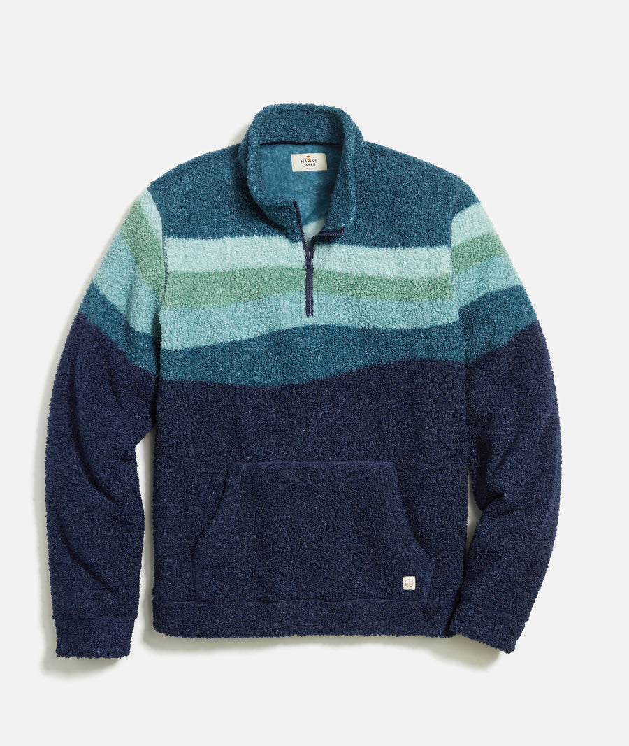 Colorblock Sherpa Pullover