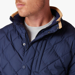 Belmont Quilted Jacket - Navy Solid