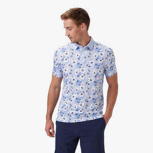 Versa SS Polo - Sky Birmingham Floral