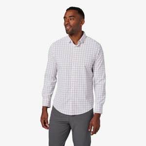 Leeward No Tuck - White Everett Plaid